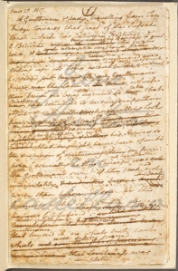 Primera página del manuscrito de Sanditon. En la parte superior izquiera aparece la fecha 29 de enero de 1817, cuando Jane Austen comenzó a escribir esta novela. Fuente: sitio de Jane Austen's Fiction Manuscripts.